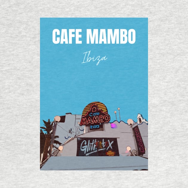 Cafe Mambo Poster Blue by simplythewest